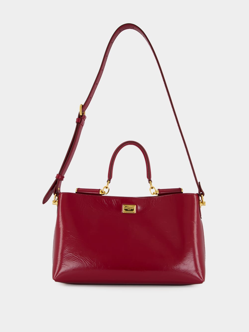Vittoria Handbag in Dark Red Calfskin