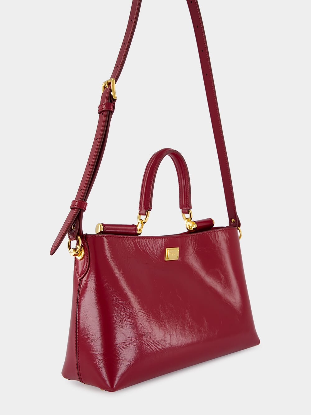 Vittoria Handbag in Dark Red Calfskin