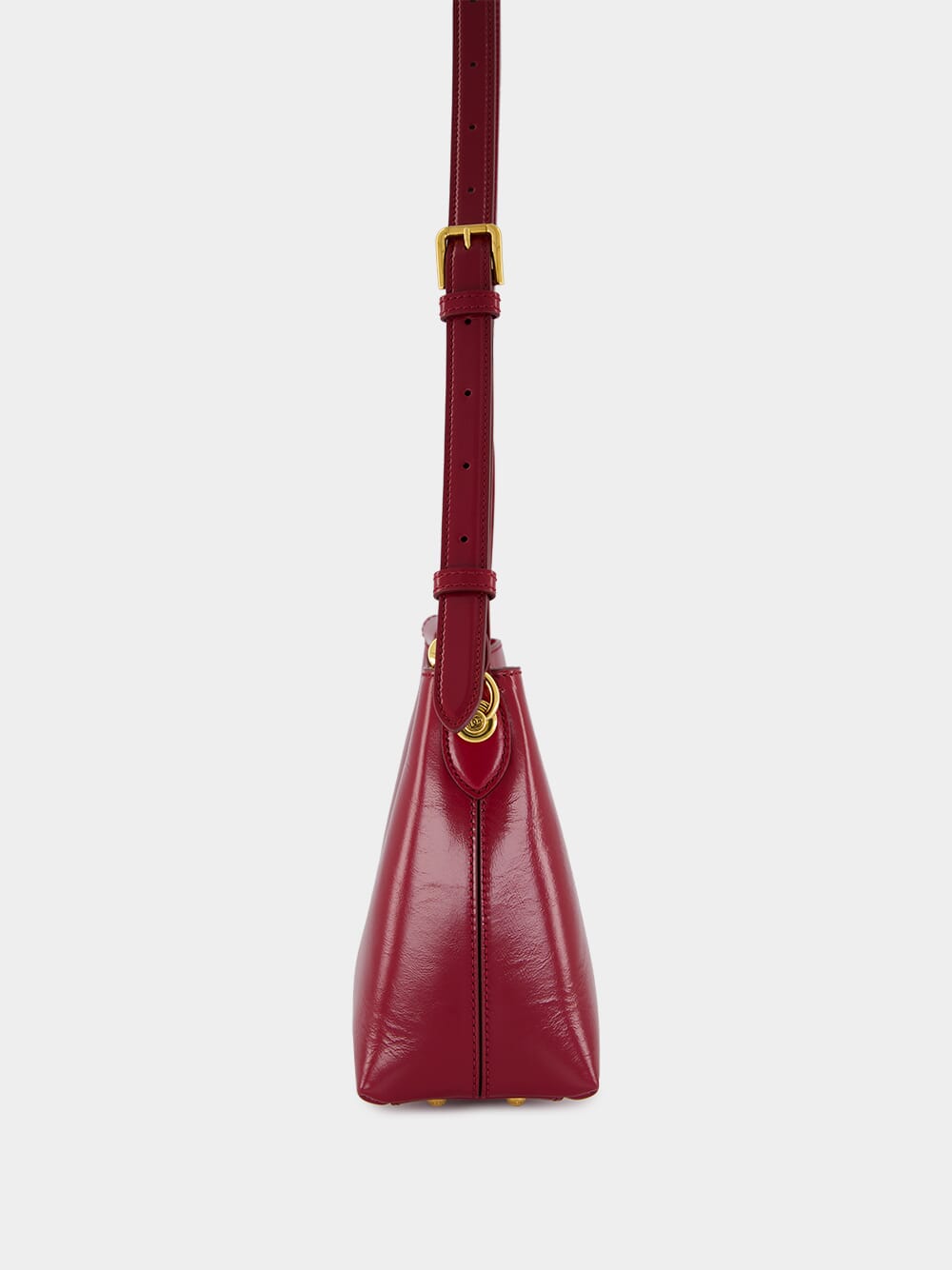 Vittoria Handbag in Dark Red Calfskin
