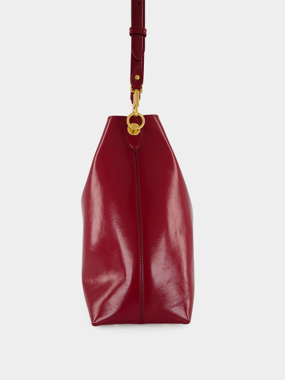 Red Large Vittoria Calfskin Shoulder Bag
