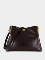 Chocolate Large Vittoria Shoulder Bag
