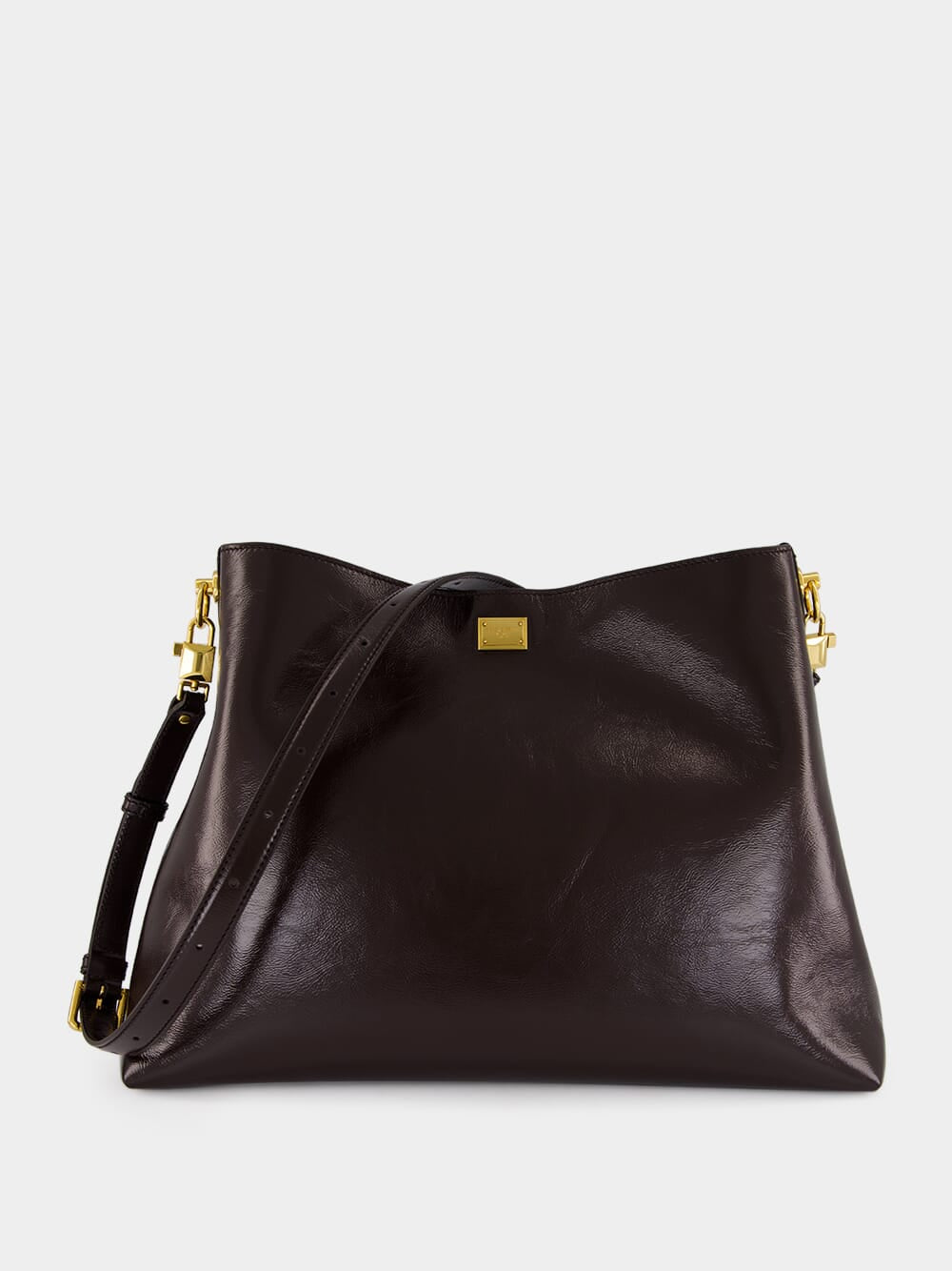 Chocolate Large Vittoria Shoulder Bag