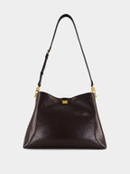 Chocolate Large Vittoria Shoulder Bag
