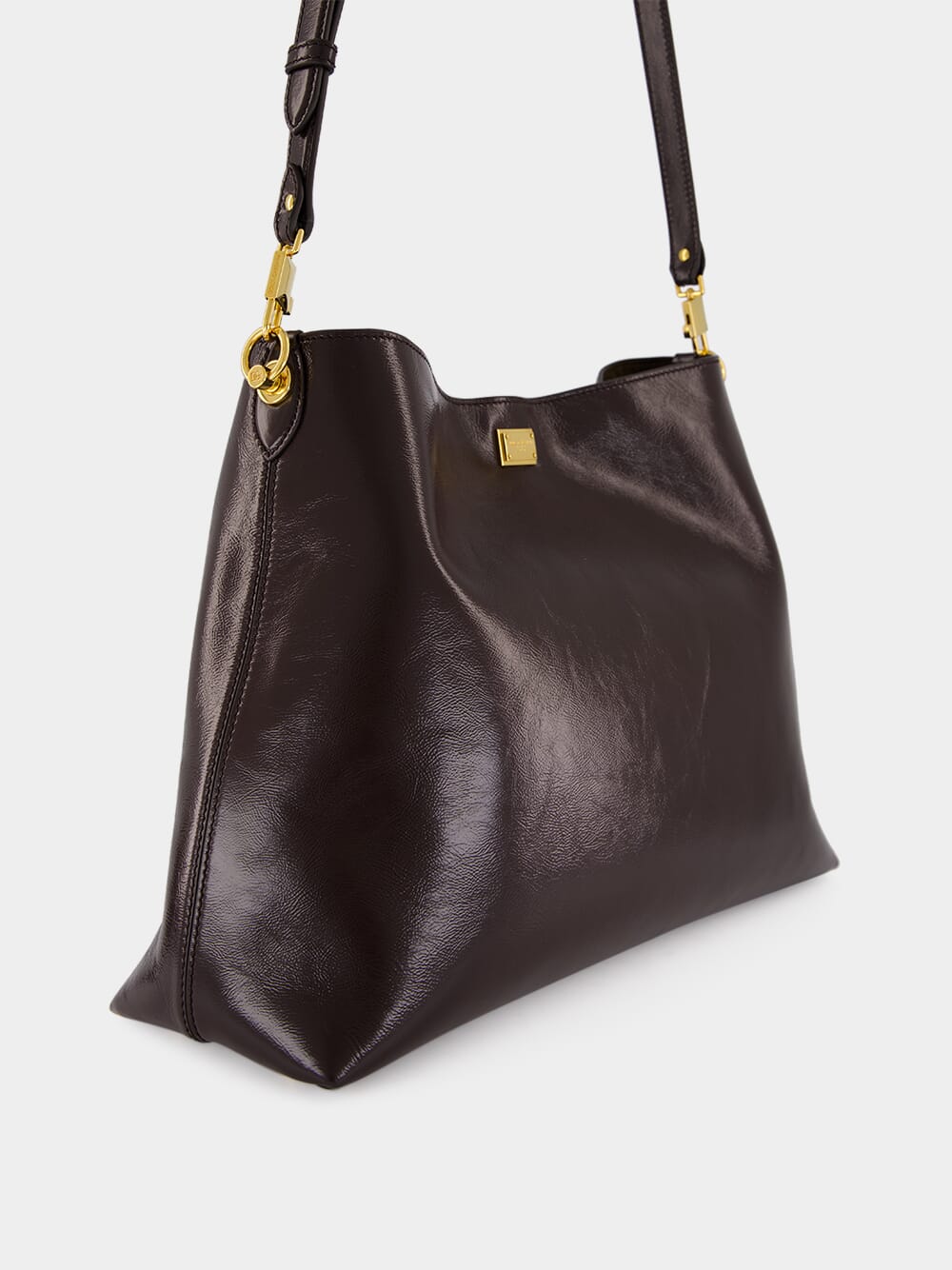 Chocolate Large Vittoria Shoulder Bag