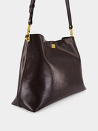 Chocolate Large Vittoria Shoulder Bag