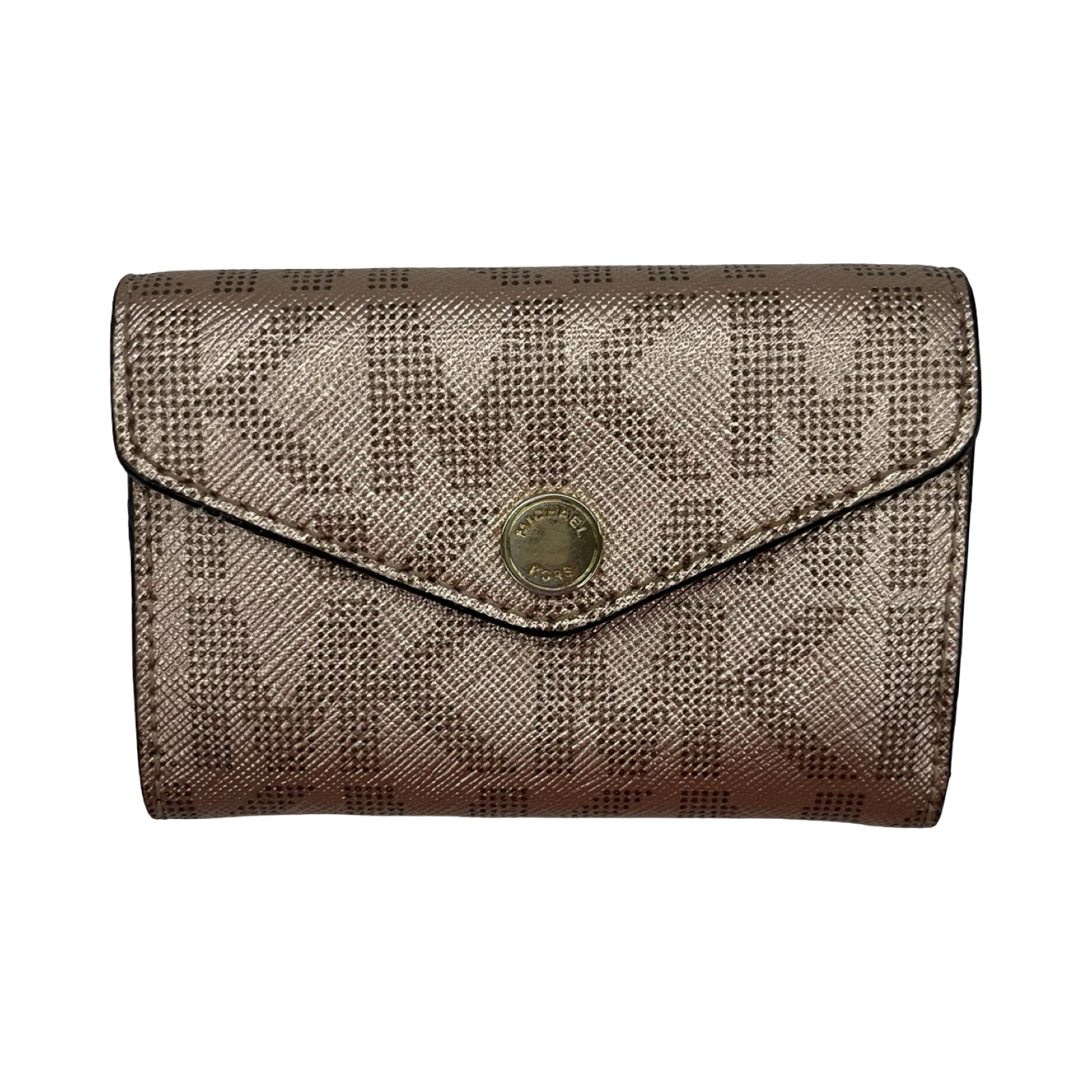 Wallet Designer By Michael Kors In Rose Gold, Size:Small