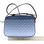 Handbag Designer By Michael Kors In Blue & White, Size:Small