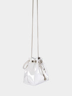 Silver Bon Bon Mirror Mini Bag