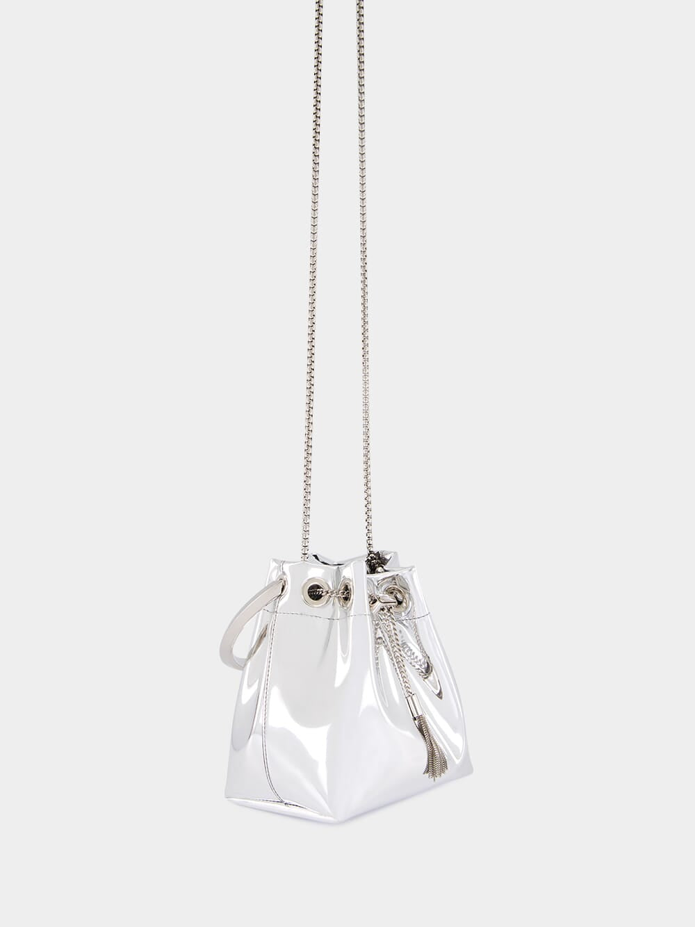 Silver Bon Bon Mirror Mini Bag