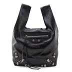 Balenciaga Black Agneau Arena Le Cagole Tote