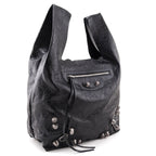 Balenciaga Black Agneau Arena Le Cagole Tote