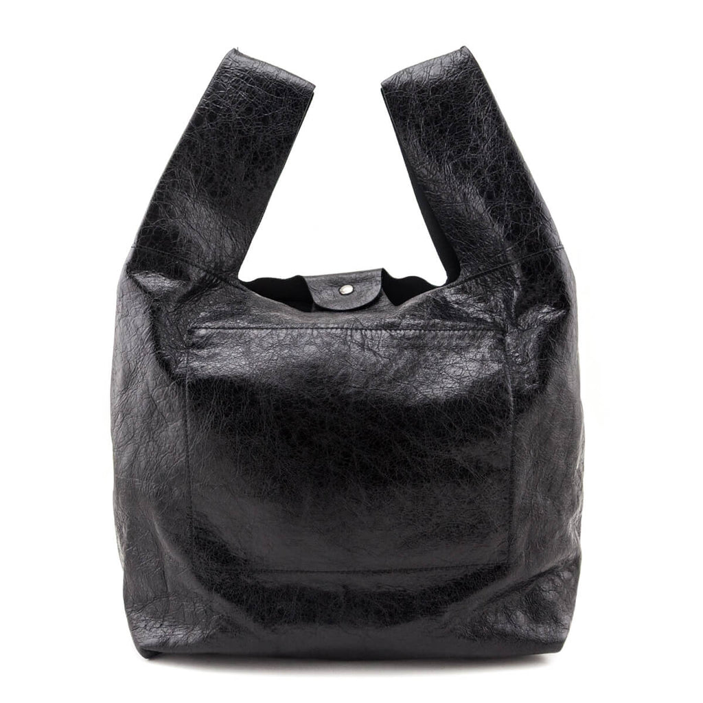 Balenciaga Black Agneau Arena Le Cagole Tote