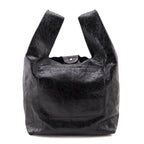 Balenciaga Black Agneau Arena Le Cagole Tote