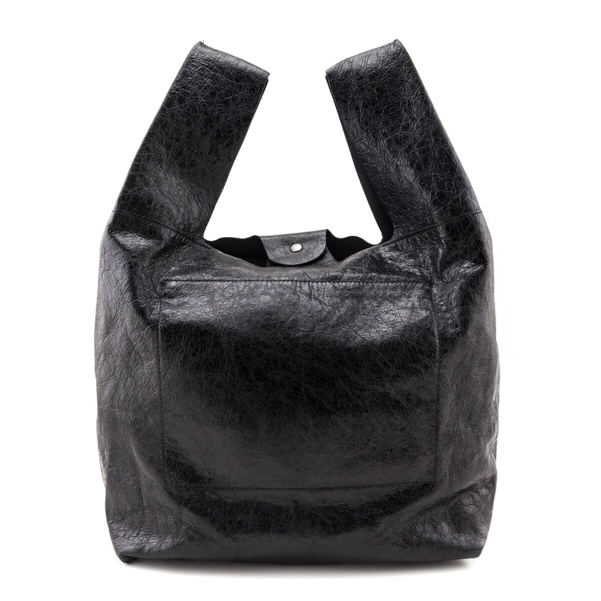 Balenciaga Black Agneau Arena Le Cagole Tote