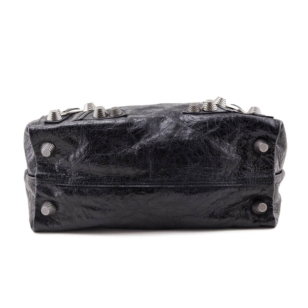 Balenciaga Black Agneau Arena Le Cagole Tote