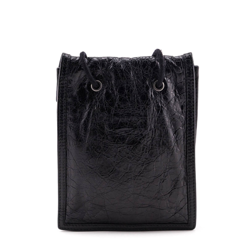 Balenciaga Black Agneau Explorer Crossbody Pouch