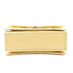 Balenciaga Butter Yellow Crushed Calfskin Quilted Medium Crush Chain Bag