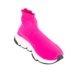 Balenciaga Neon Pink BB Sock Sneakers Size US 8 | EU 38