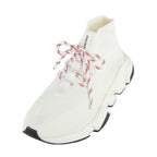 Balenciaga White Lace Up Speed Trainer Sock Sneakers Size US 9 | EU 39