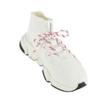 Balenciaga White Lace Up Speed Trainer Sock Sneakers Size US 9 | EU 39