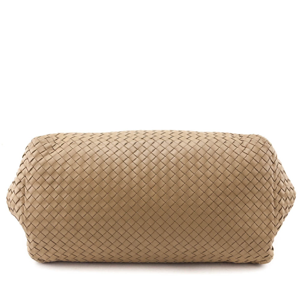 Bottega Veneta Beige Nappa Intrecciato Large Cesta Tote