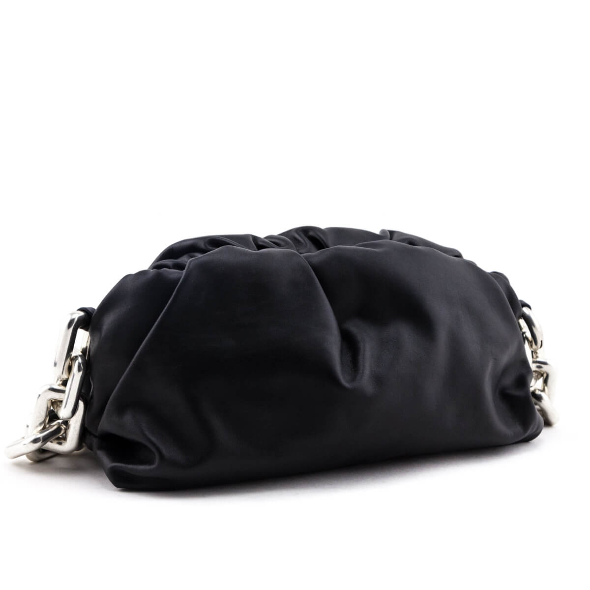 Bottega Veneta Black Calfskin Teen Chain Pouch