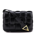 Bottega Veneta Black Lambskin Maxi Intreccio Padded Cassette Crossbody