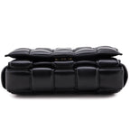 Bottega Veneta Black Lambskin Maxi Intreccio Padded Cassette Crossbody