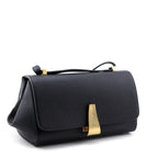 Bottega Veneta Black Textured Calfskin BV Angle Bag