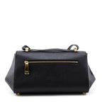 Bottega Veneta Black Textured Calfskin BV Angle Bag