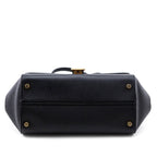 Bottega Veneta Black Textured Calfskin BV Angle Bag