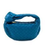 Bottega Veneta Blue Nappa Intrecciato Mini Jodie