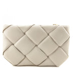 Bottega Veneta Bone Maxi Weave Quilted Pouch