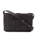 Bottega Veneta Dark Brown Maxi Intrecciato Cassette Crossbody Bag
