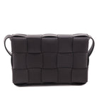 Bottega Veneta Dark Brown Maxi Intrecciato Cassette Crossbody Bag
