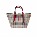 Burberry Red Haymarket Check Salisbury Tote