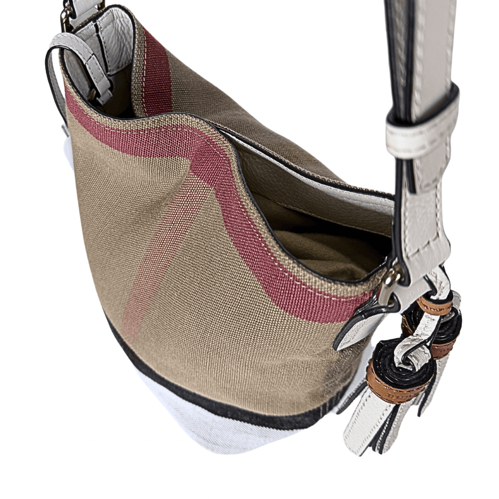 Burberry Mini Mega Check Ashby Bucket Bag