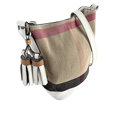 Burberry Mini Mega Check Ashby Bucket Bag