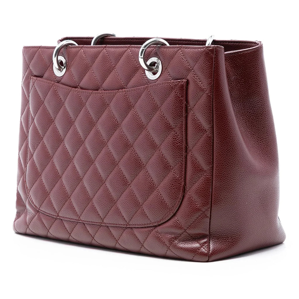 Chanel Grand Shopping Caviar Burgundy SHW Bag
