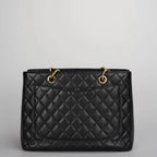 Chanel Black Grand Shopping Tote Black GST Bag in Cavier 2012-2013
