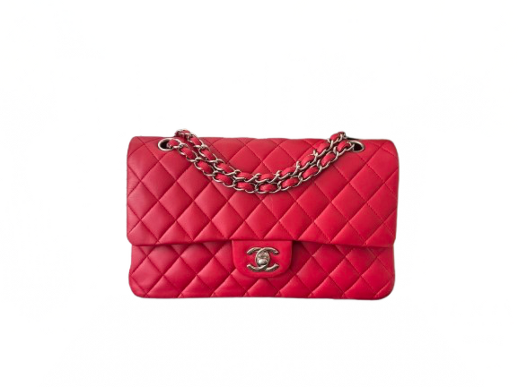 Chanel Timeless Red Medium Lambskin Flap Bag