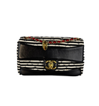 Chanel Sailor Bag Blue 2014 Striped Mini Rectangle Classic Single Flap Shoulder Bag