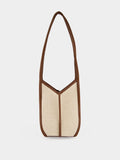 Ivory and Chestnut Calella Bucket Canvas Bag