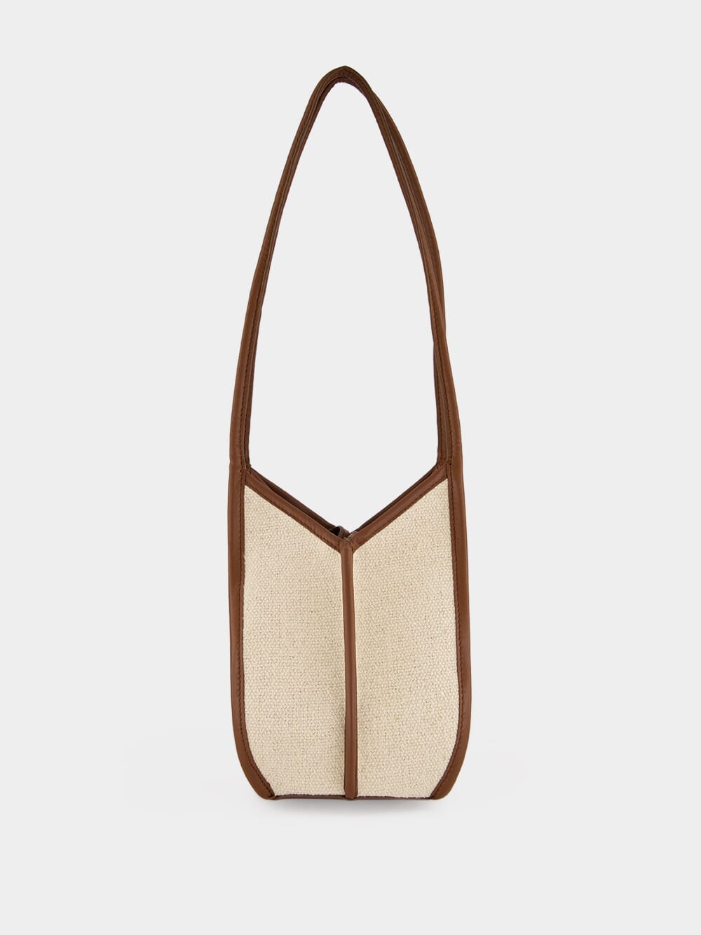 Ivory and Chestnut Calella Bucket Canvas Bag