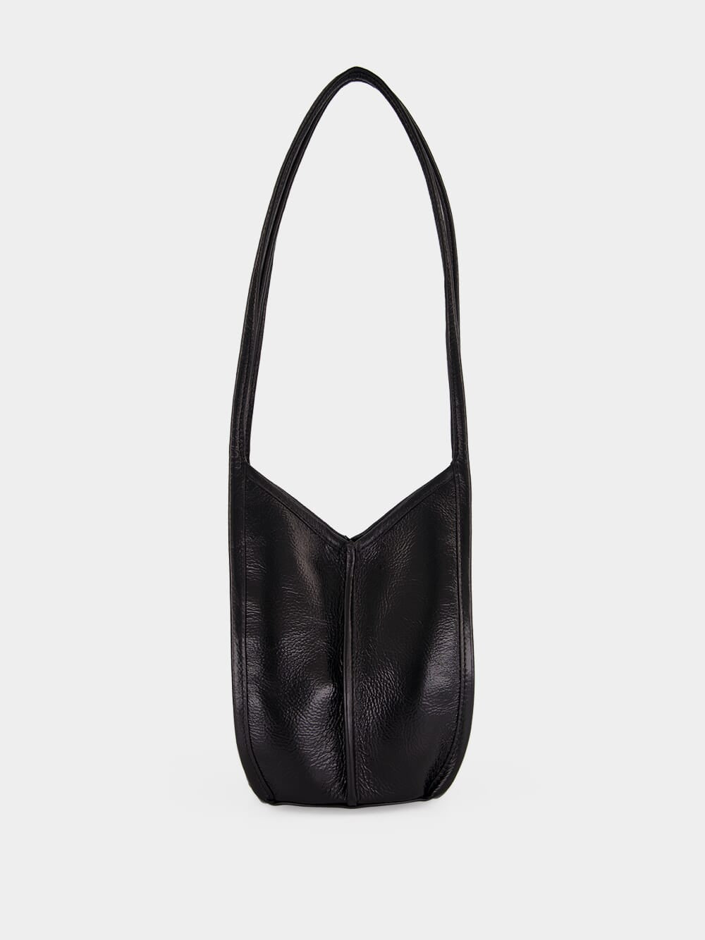 Black Calella Bucket Leather Bag