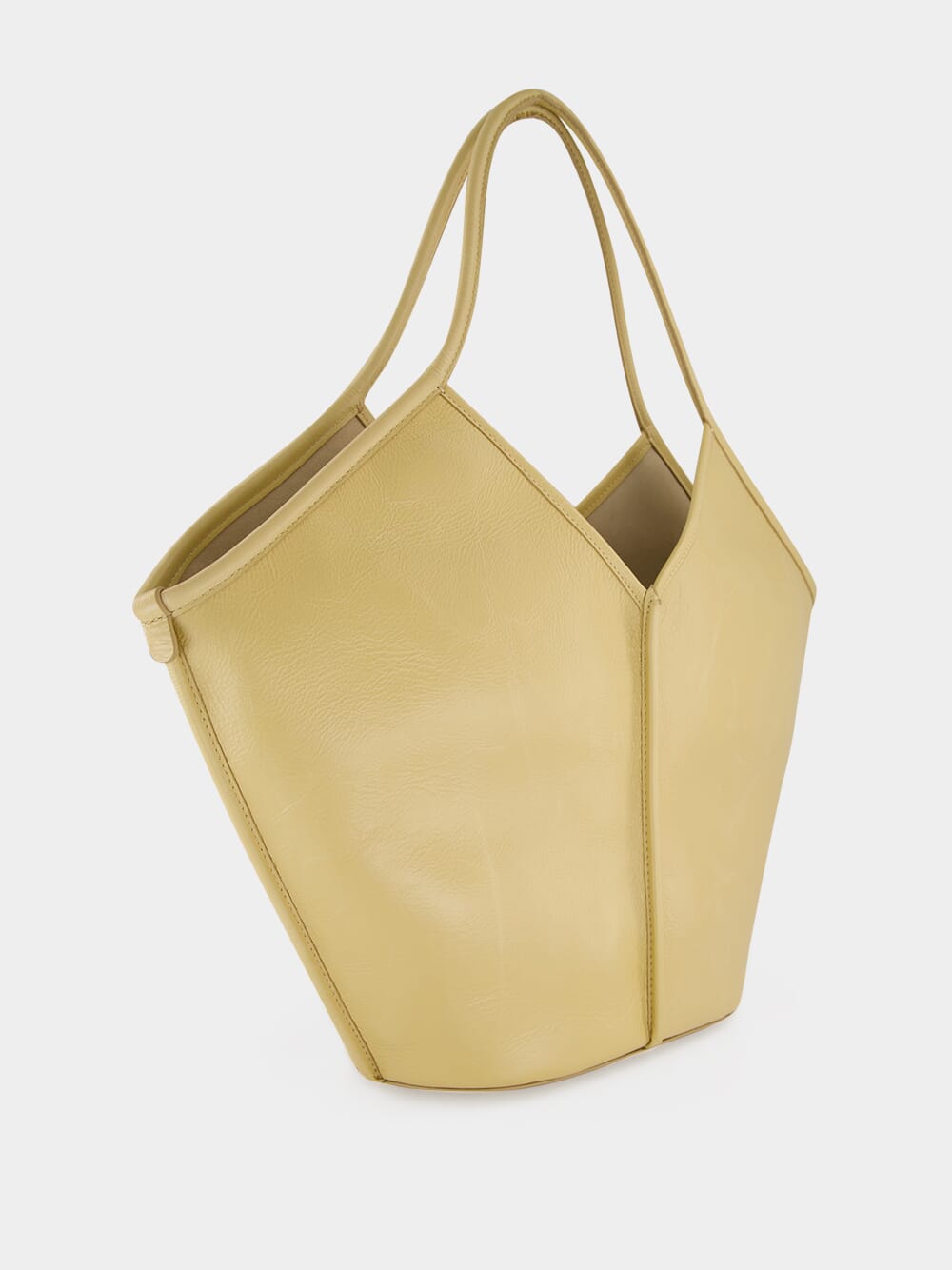 Oat Calella Distressed Leather Tote Bag