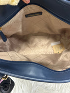 Handbag Designer By Michael Kors In Navy, Size:Large