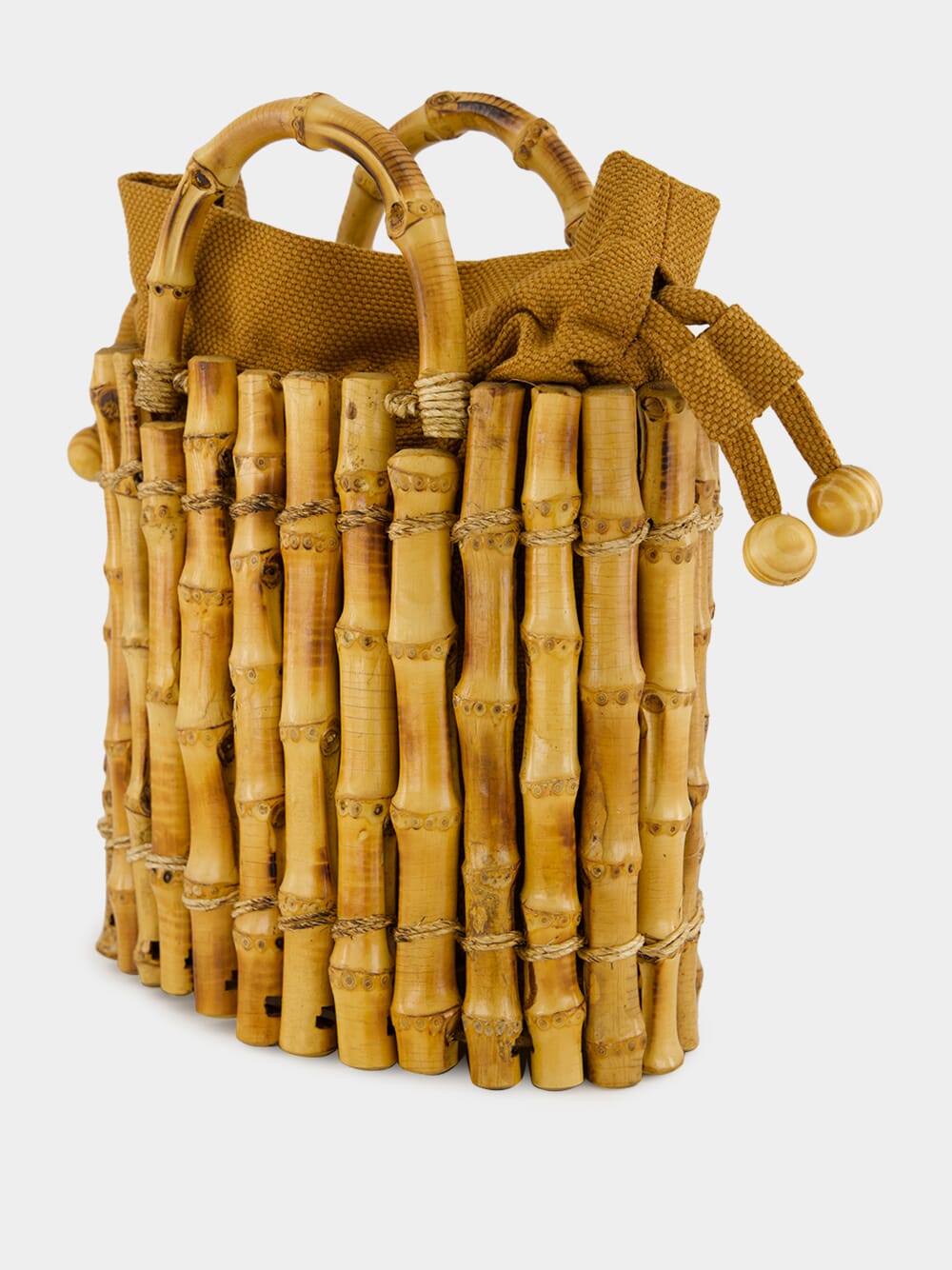 Amalfi Bamboo Bucket Bag