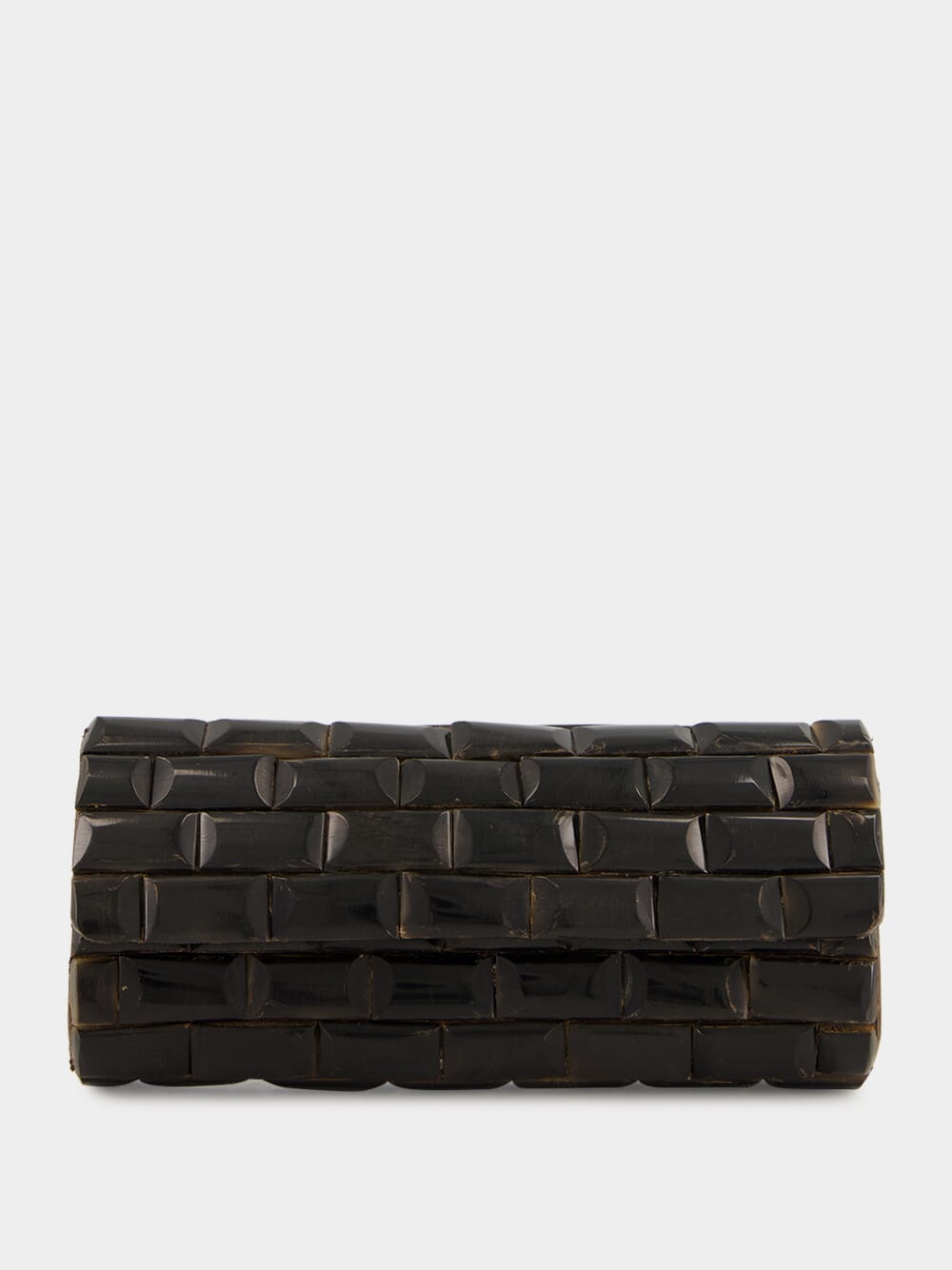 Anouska Clutch in Dark Horn