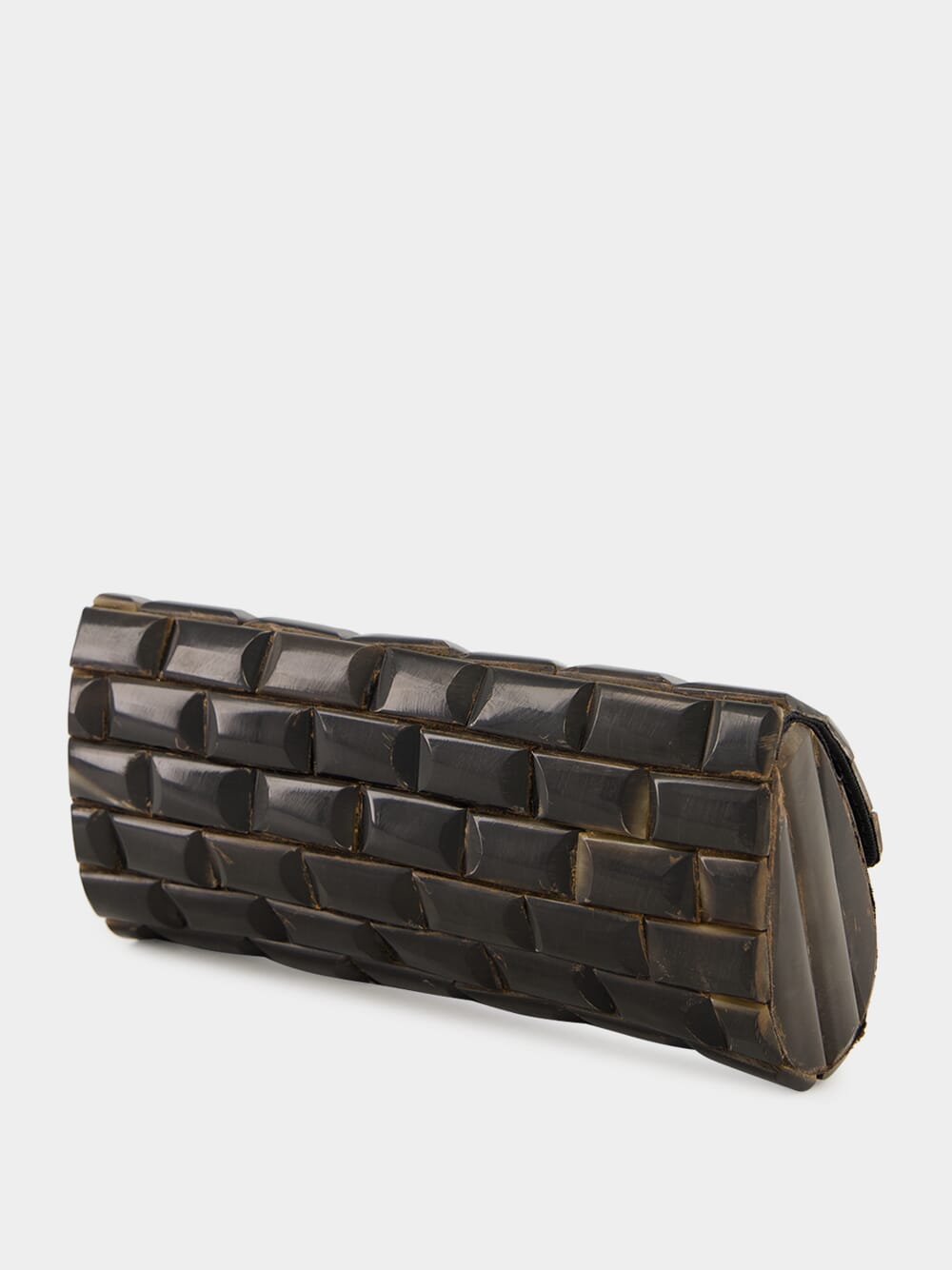 Anouska Clutch in Dark Horn